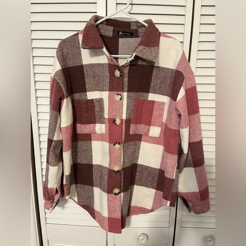 Plaid flannel jacket